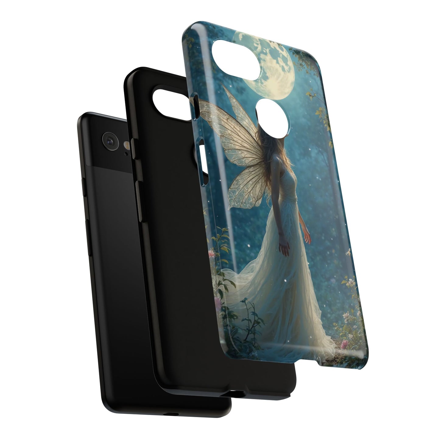 Fairy Moon Phone Case | Tough Cases for Nature Lovers, Fantasy Gift, Boho Phone Accessory, Ethereal Aesthetic, Magical Design