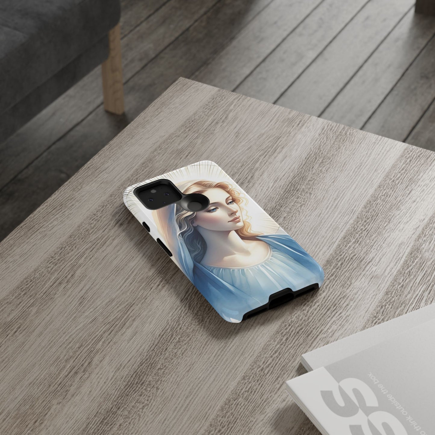 Beautiful Mary Phone Case, Tough Phone Case, Inspirational Tech Accessory, Gift for Her, Religious Phone Cover