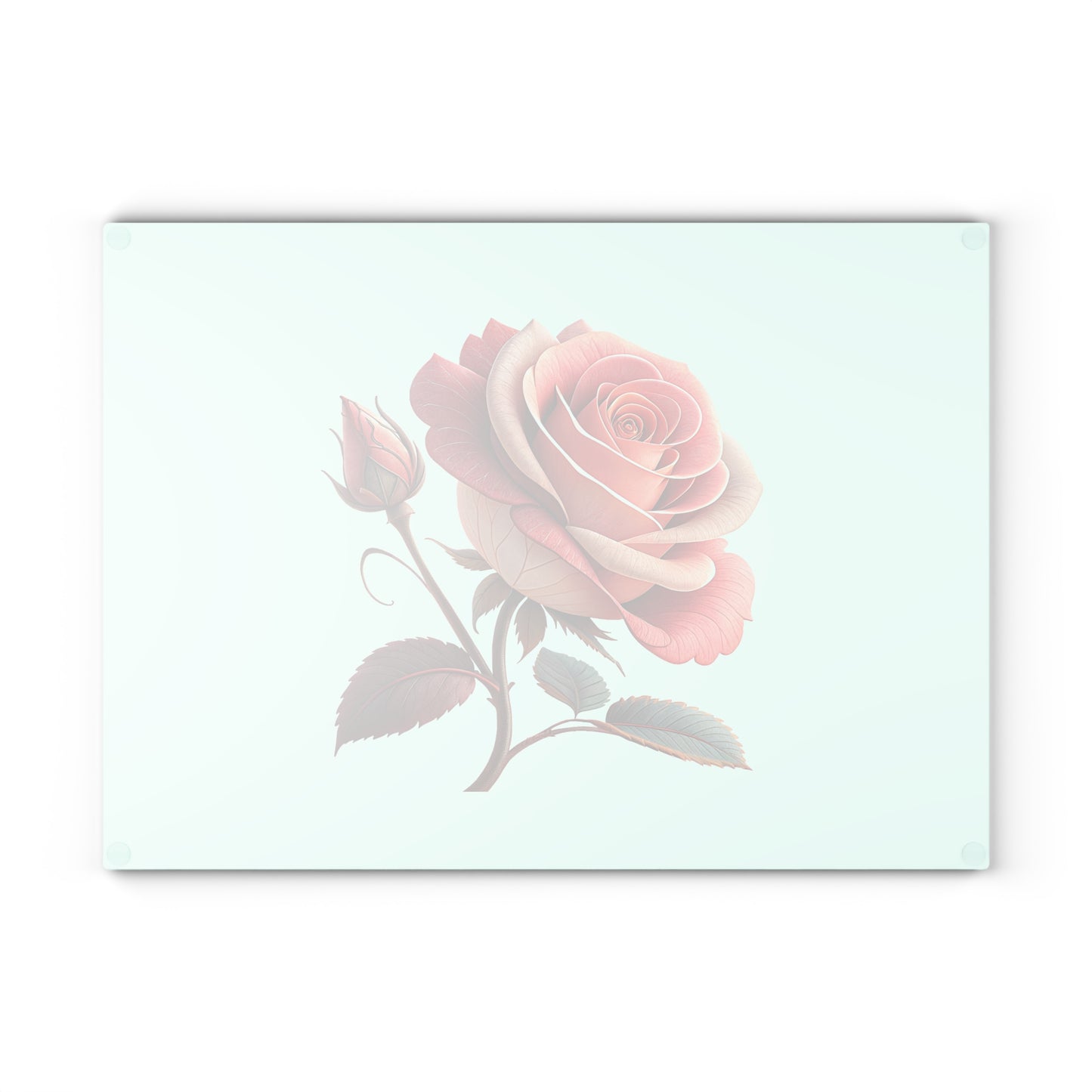 Elegant Floral Glass Cutting Board | Kitchen Decor, Wedding Gift, Home Essentials, Gift for Her, Entertaining Accessories