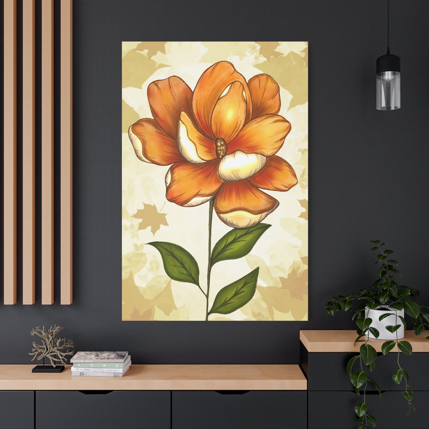 Copy of Matte Canvas, Stretched, 1.25" Tulips Pink and Purple Flowers