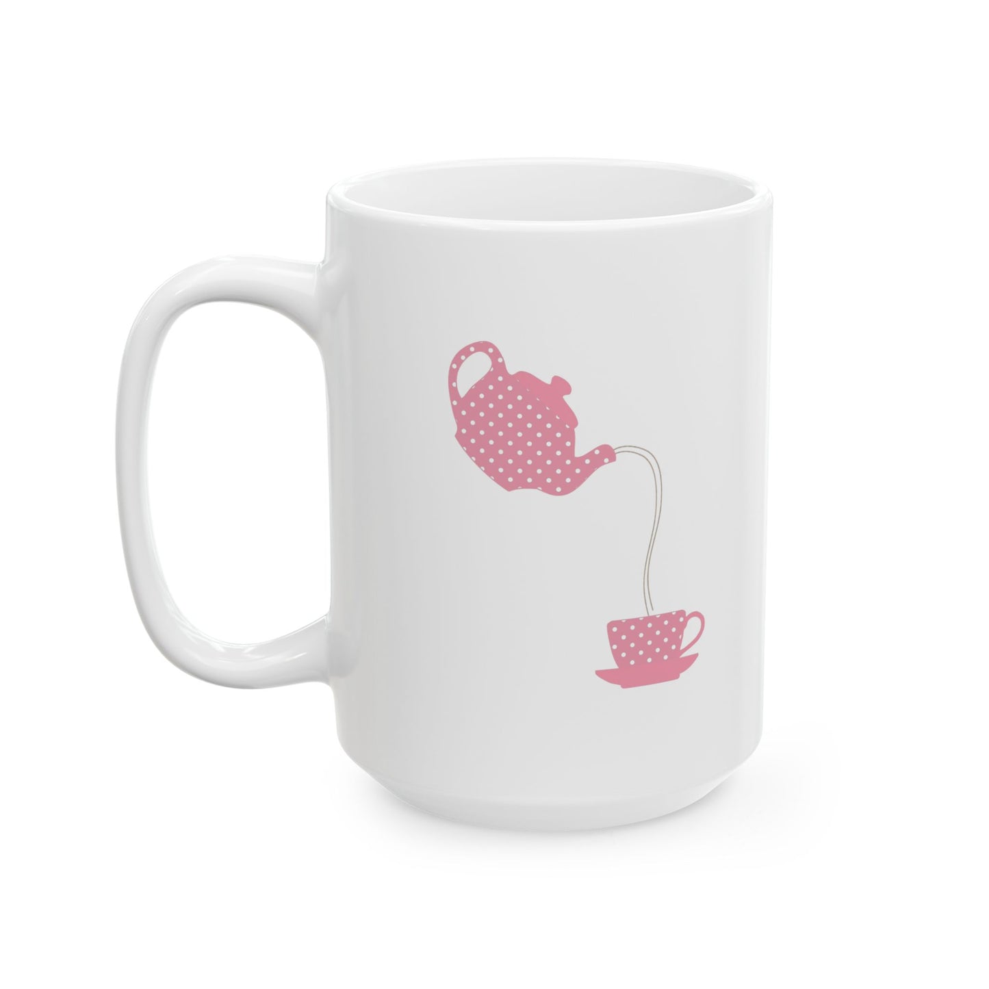 Charming Pink Teapot Ceramic Mug | Perfect for Tea Lovers, Gift for Mother's Day, Birthday, Kitchen Decor, Cozy Evenings