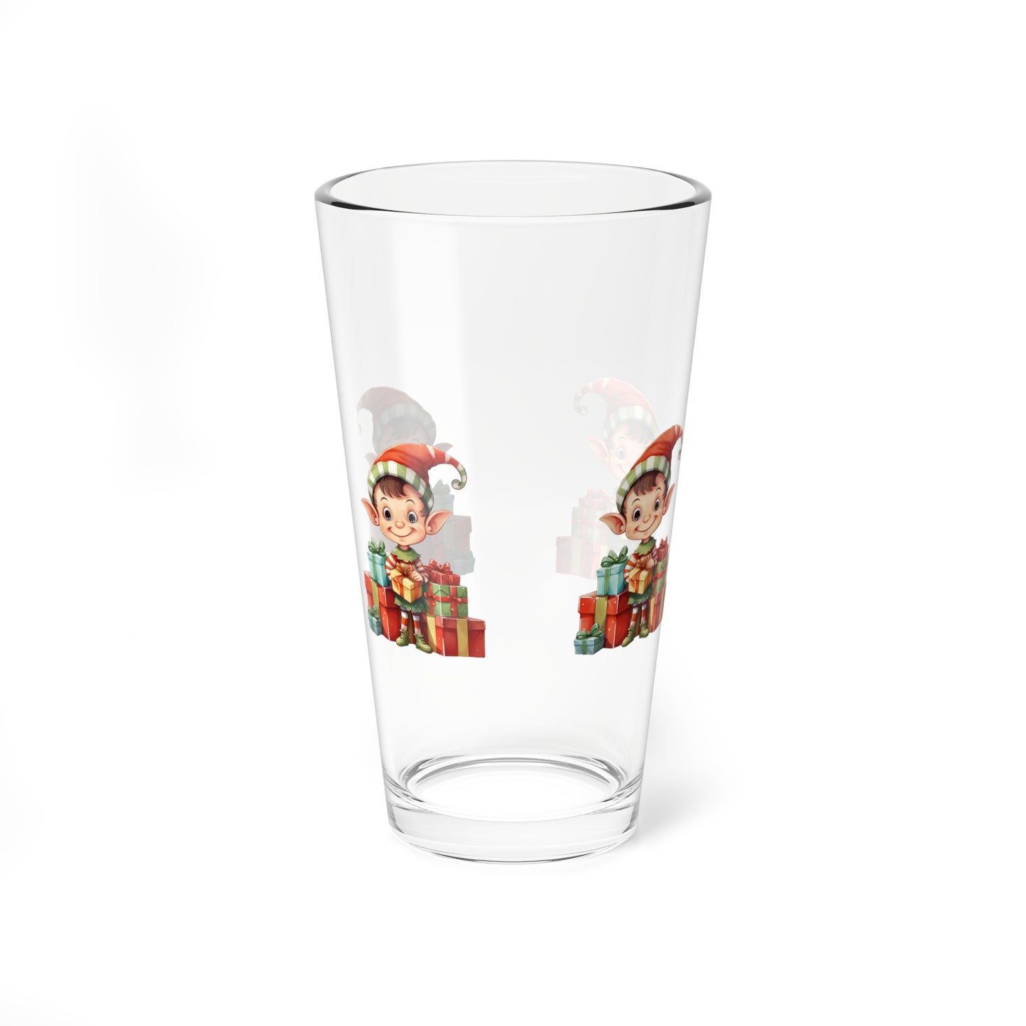 Festive Mixing Glass for Holiday Cheer, Fun Barware, Christmas Drinkware, Unique Gift for Mixology Lovers, Holiday Parties