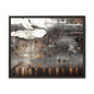 Framed Music Notes Canvas Print — Abstract Vintage Piano & Sheet Music Wall Art