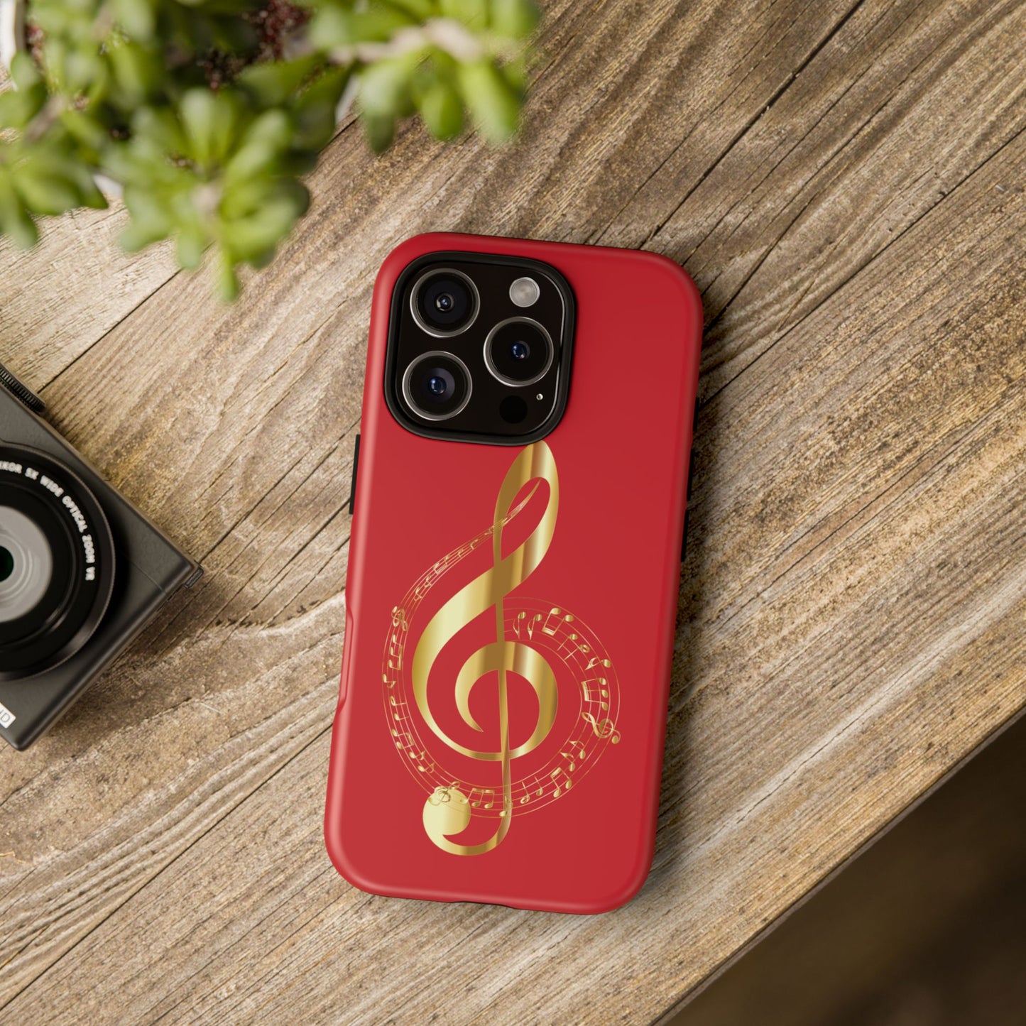 Tough Cases - Red Musical Note
