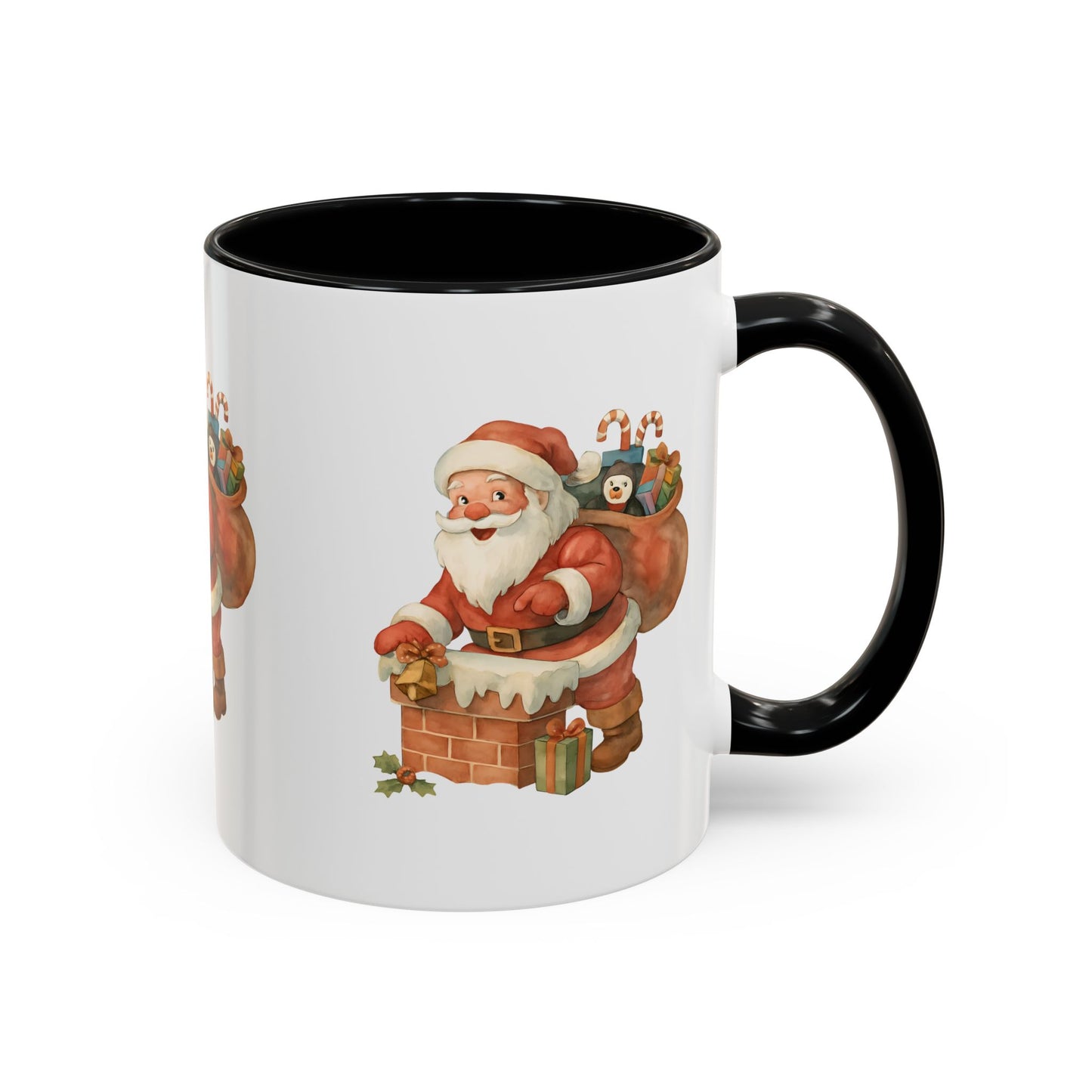 Festive Santa Coffee Mug, Holiday Gift, Christmas Decorations, Cozy Kitchen, Unique Mug, Santa-Themed Drinkware