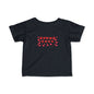 Infant Tee — Red Heart Pattern Baby Shirt (Valentine’s Day)