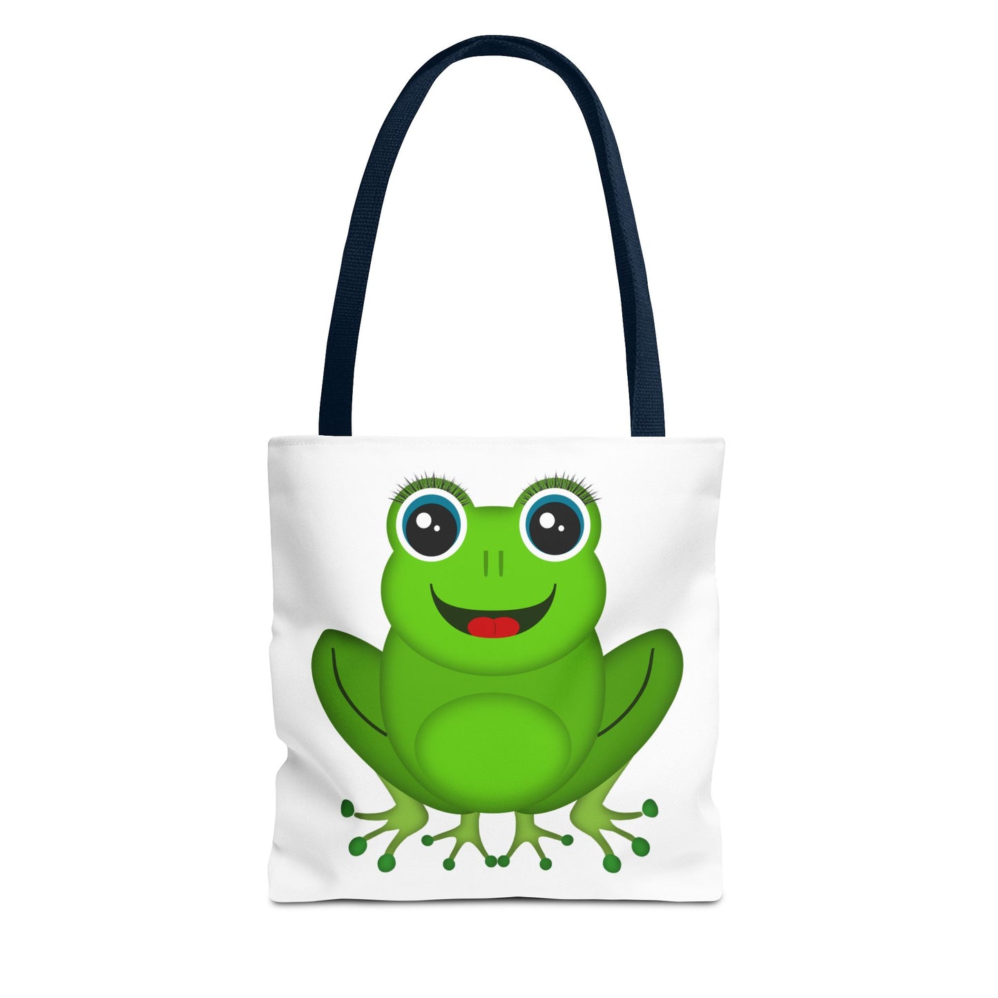 Cute Frog Tote Bag, Eco-Friendly Shopping Bag, Fun Gift for Kids, Frog Lovers, Bag for Nature Outings, Unique Frog Design