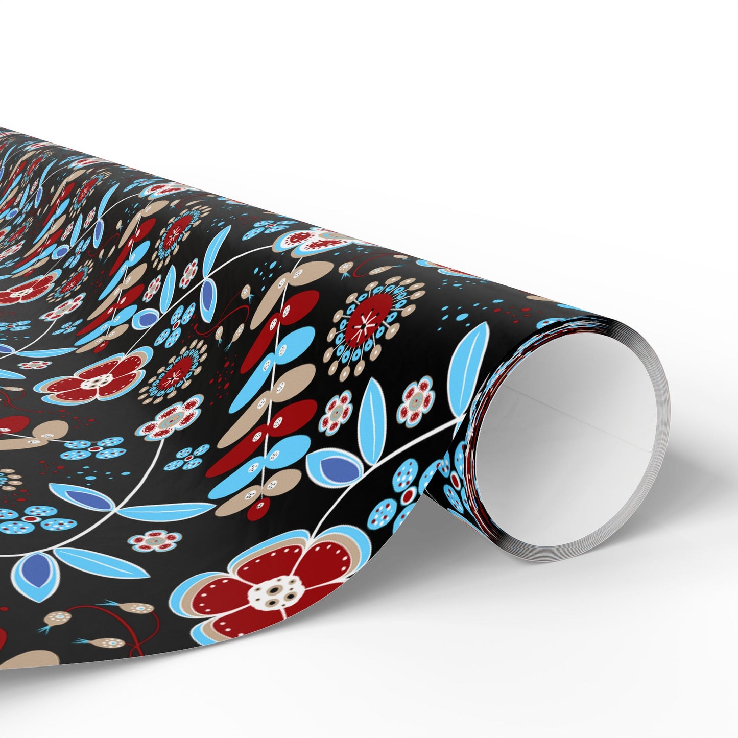 Festive Wrapping Paper Roll, Colorful Floral Gift Wrap for Holidays, Birthdays, Special Occasions, Unique Christmas Gift Wrap