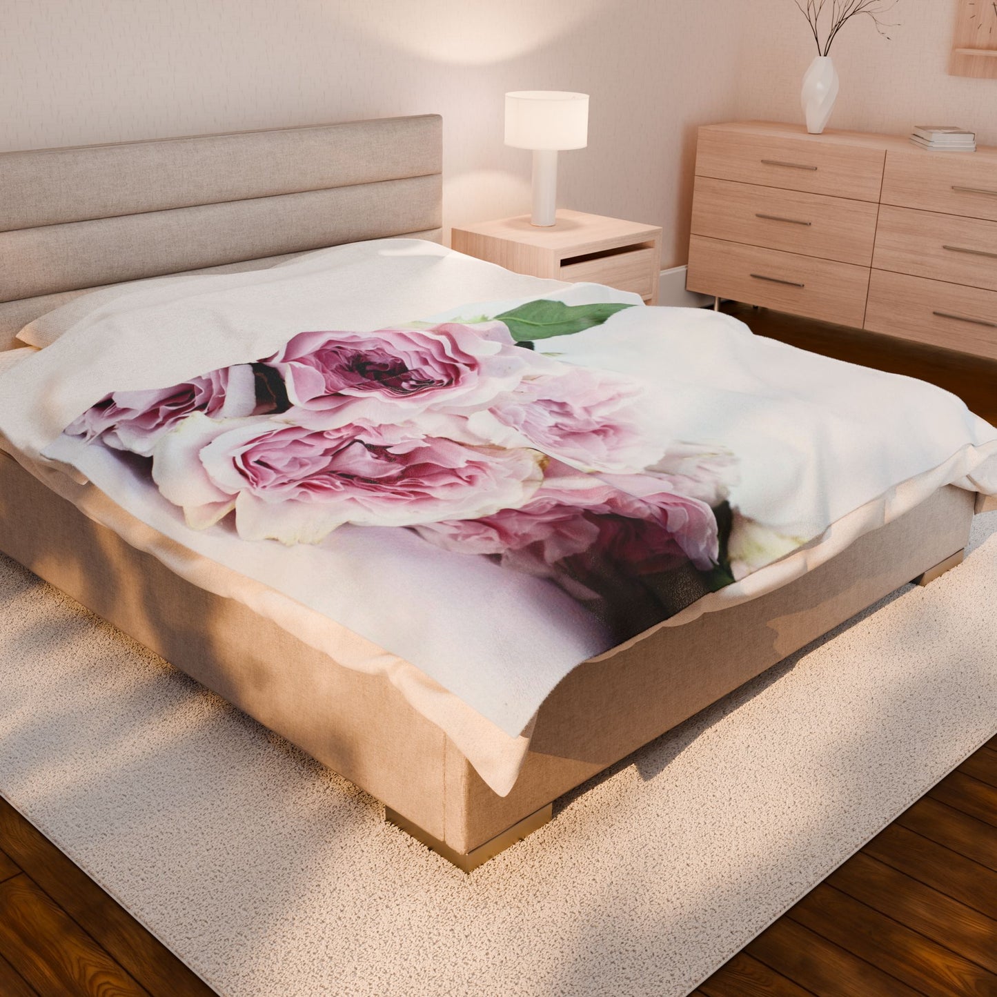 Copy of Cozy Velveteen Plush Blanket | Soft Throw for Home, Decorative Comforter, Gift for Anniversary, Winter Luxe Decor, Bedding Accessory