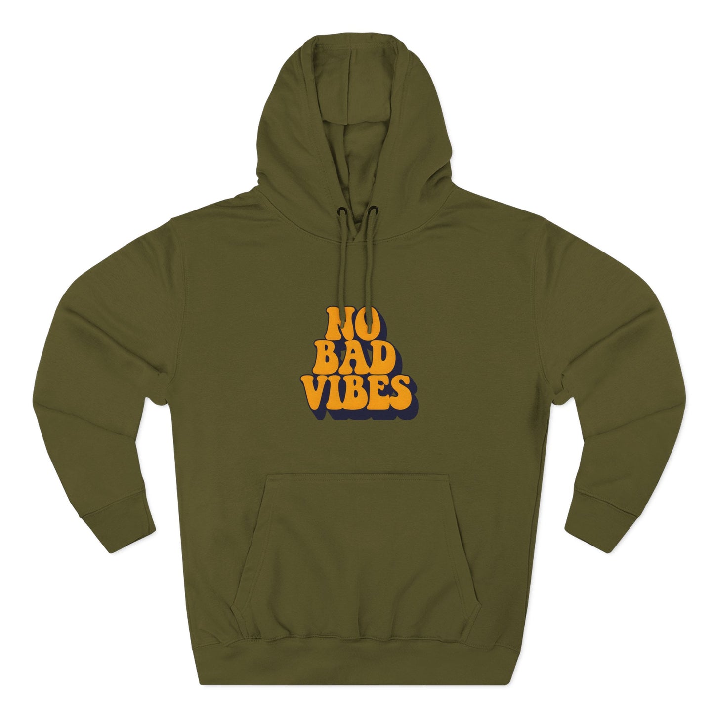 Good Vibes Only Fleece Hoodie for Positive Energy Lovers, Motivational Comfort, Chill Attire, Casual Wear, Gift for Friends