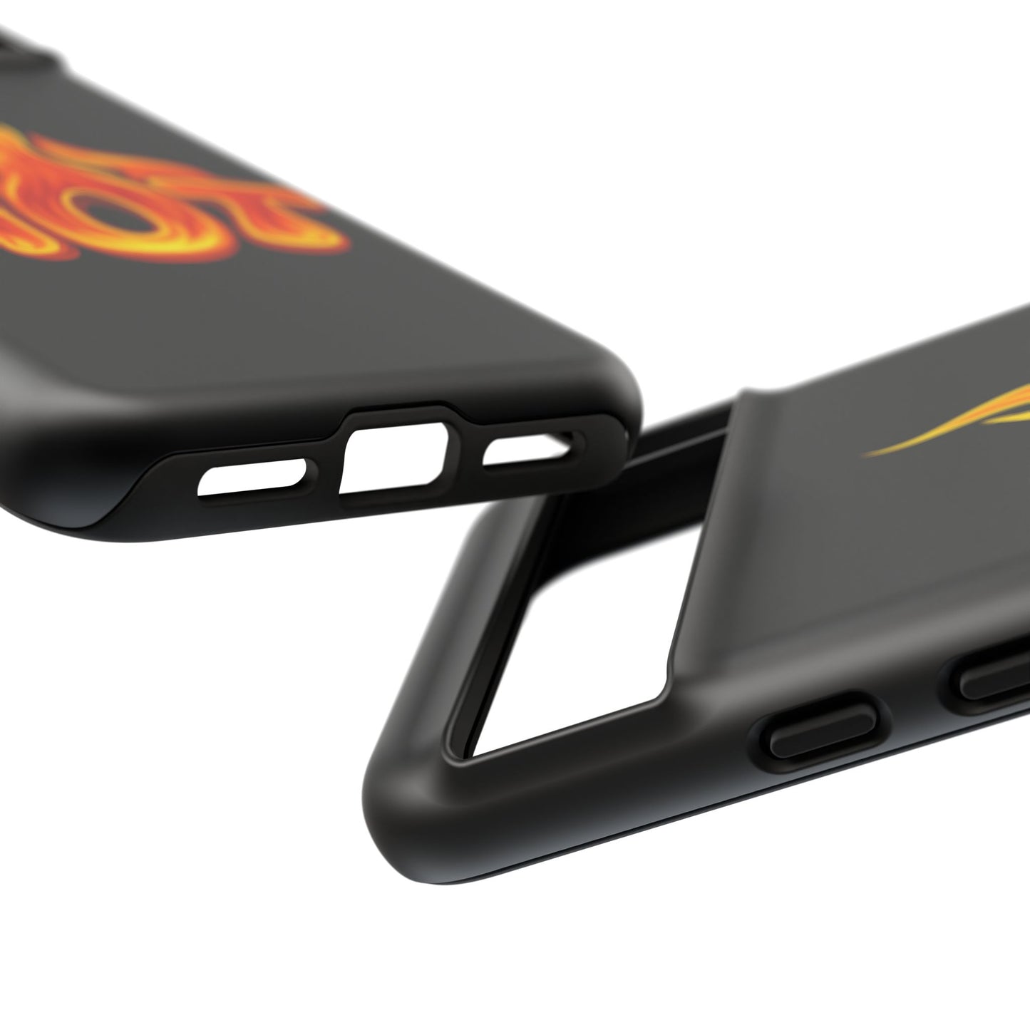 Stylish Phone Case, Hot Flames Design, Gift for Teens, Trendy Accessory, Protective Cover, Unique Phone Case