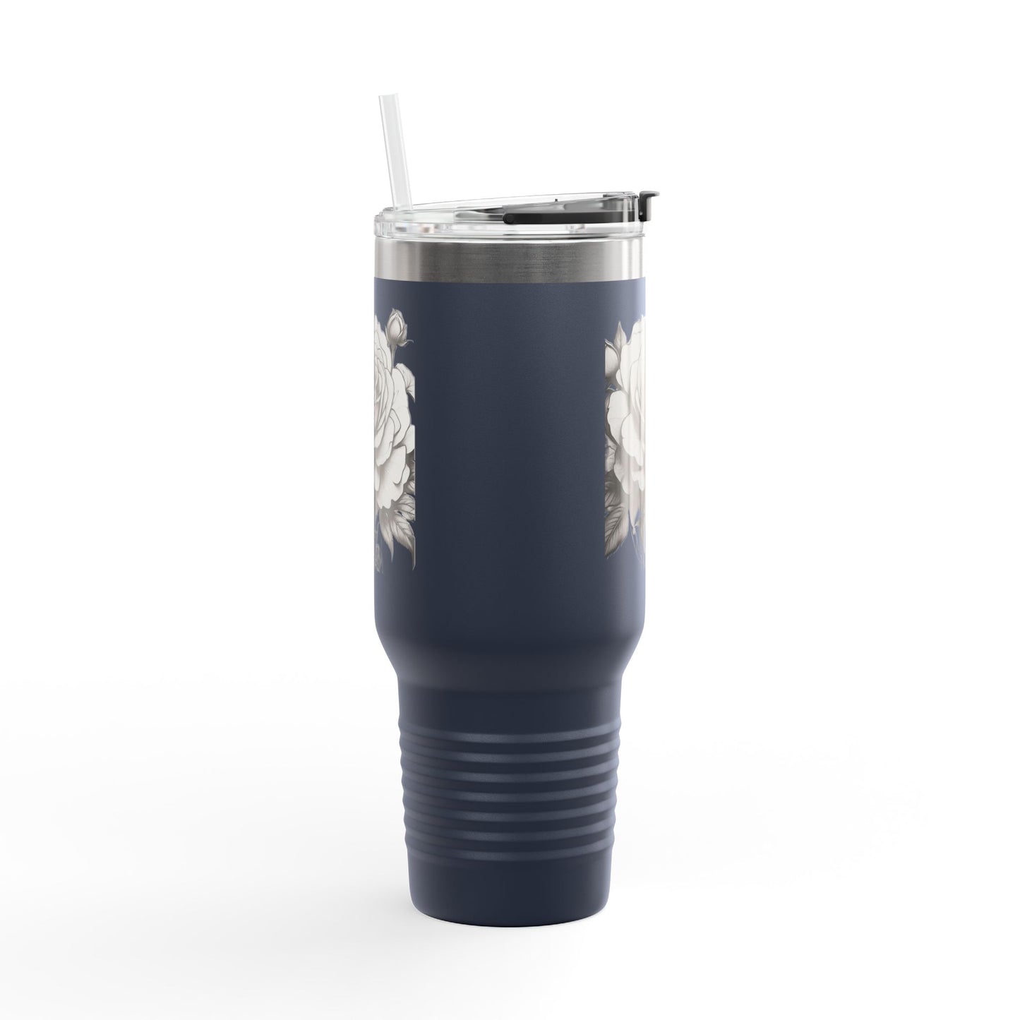 Stylish Insulated Travel Mug with Floral Design, 40oz Coffee Cup, Perfect for Road Trips, Gifts for Her, Eco-Friendly Drinkware