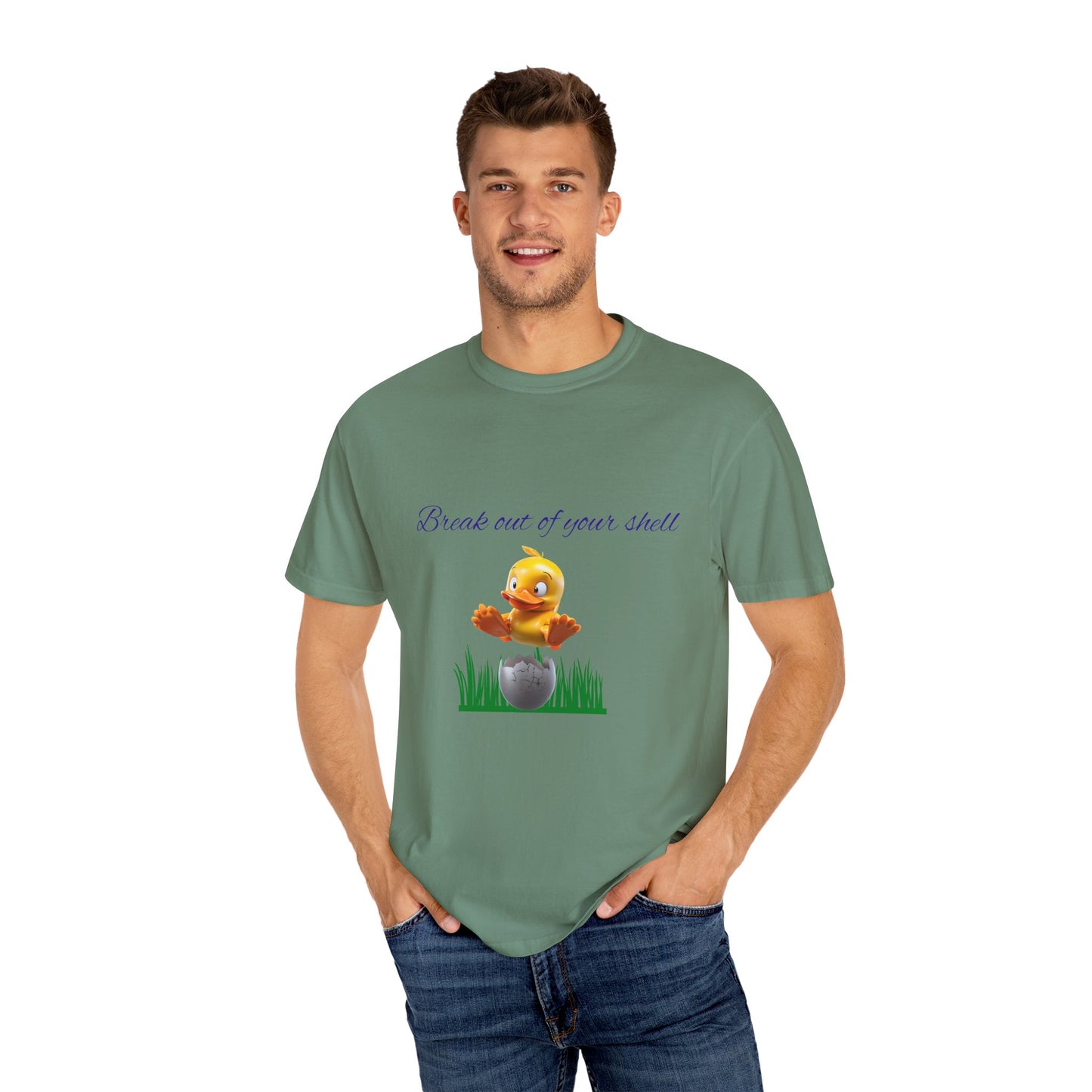 Egg-citing Garment-Dyed T-shirt: Perfect for Easter, Spring Celebrations