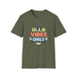 Good Vibes Only T-Shirt — Retro Smiley Graphic Tee