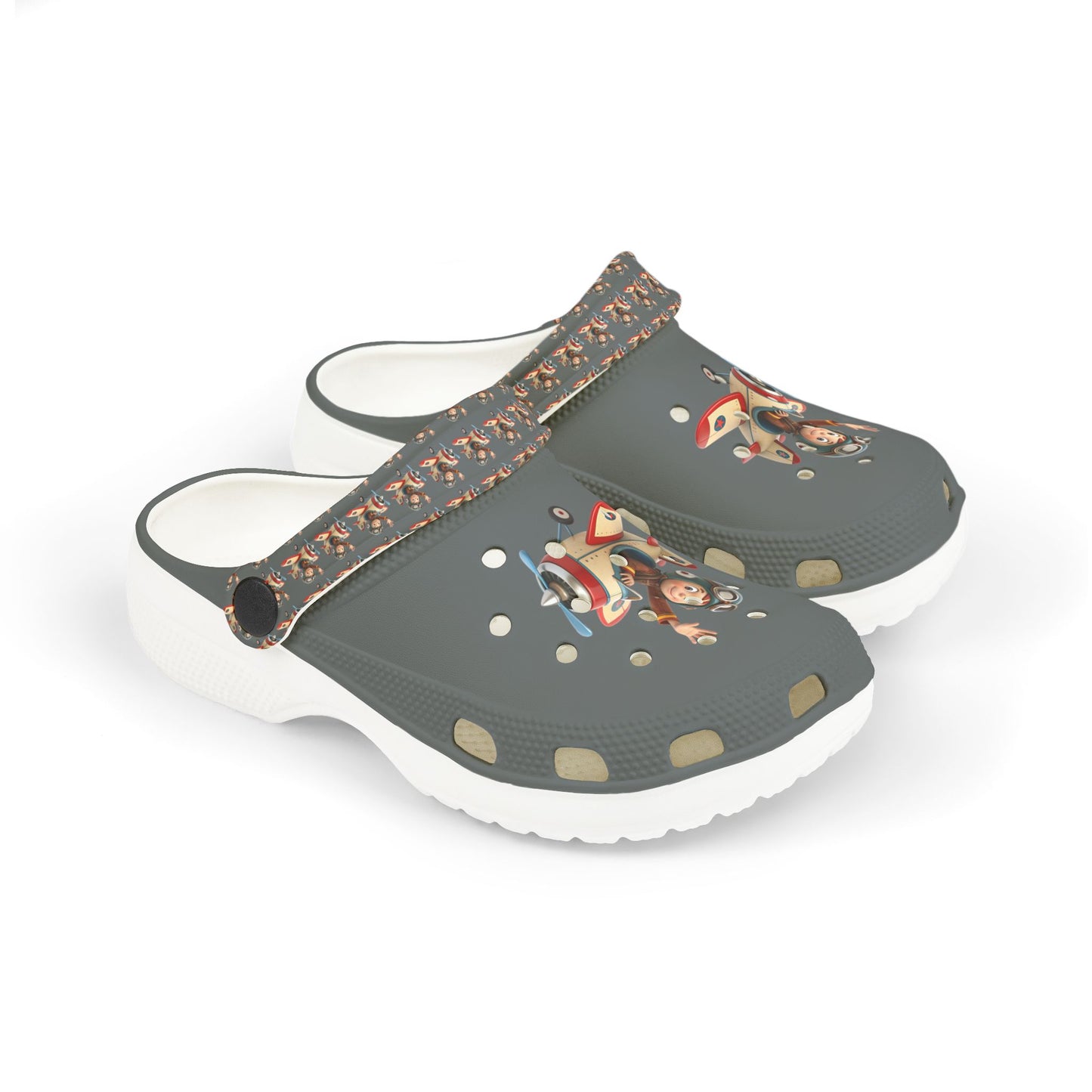 Kid's Fun Foam Clogs - Playful Aviation Theme, Lightweight Slip-On Shoes for Kids, Perfect for Summer Play, Beach Trips, and Outdoor [...]