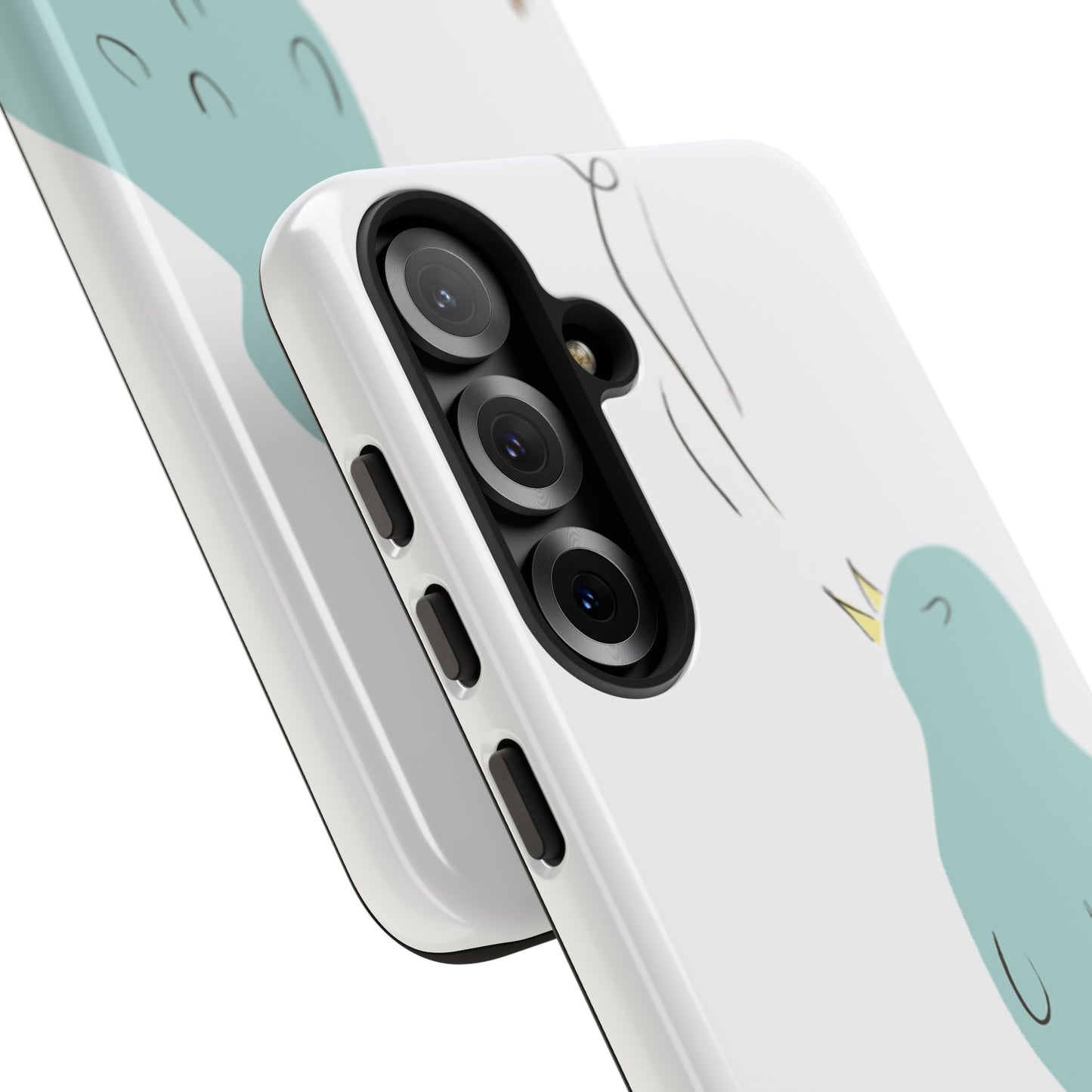 Birdsong Phone Case — Cute Blue Bird on Branch Protective Case