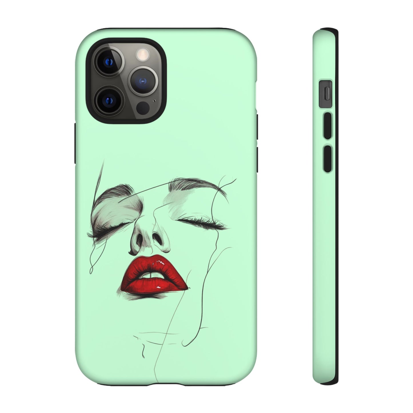 Stylish Phone Case, Artistic Phone Cover, Trendy Tech Accessory, Unique Cell Phone Protector, Gift for Her, Modern Aesthetic