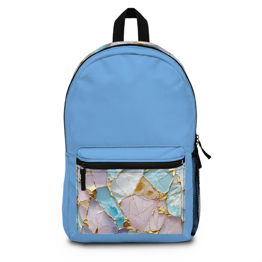 Stylish Geometric Backpack - Trendy School Bag, Travel Backpack