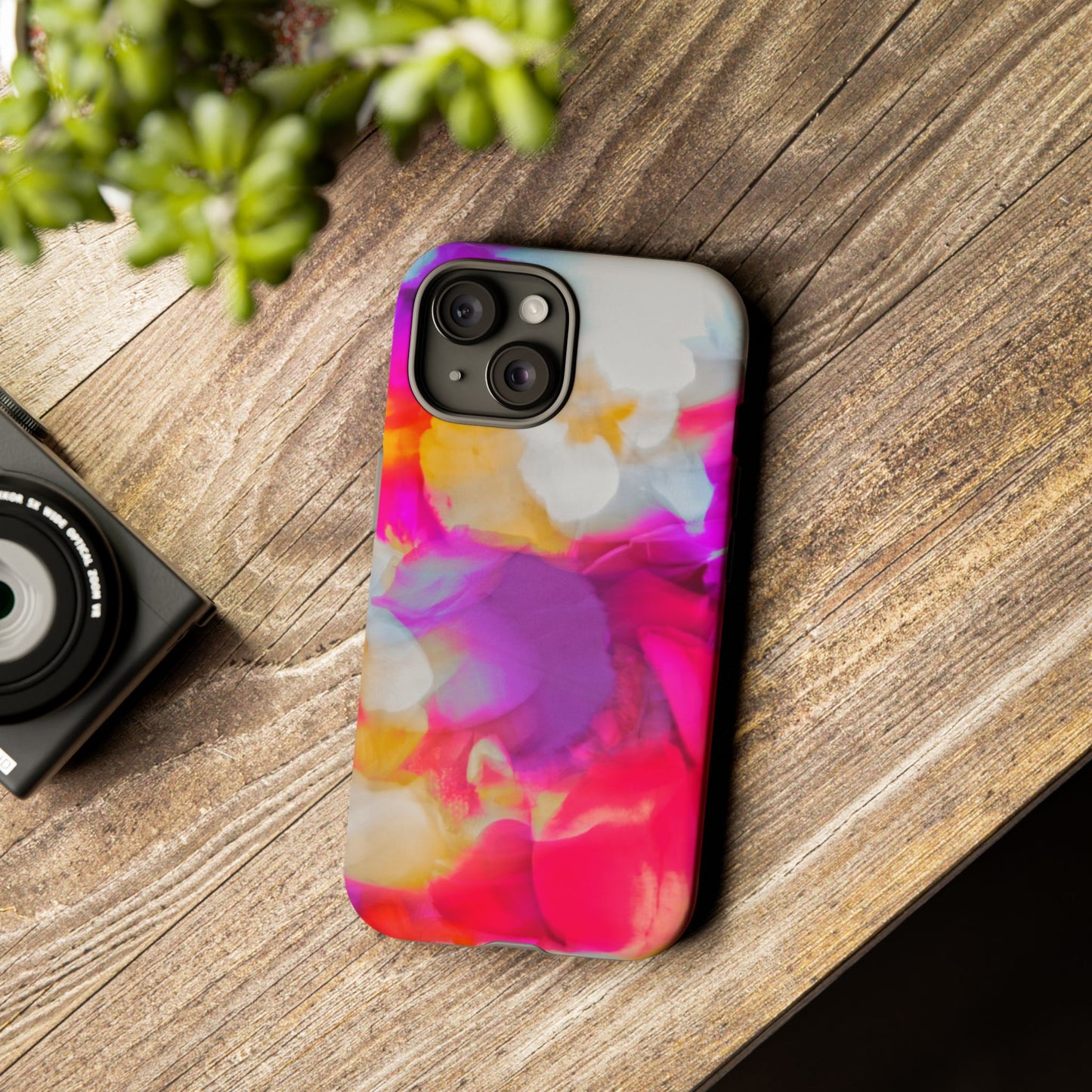 Floral Phone Case: Stylish Art for Your Device, Tough Cases, Gift for Her, Flower Print, Trendy Accessories, Phone Protection