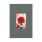 Red Rose Vertical Matte Canvas Print — Romantic Floral Wall Art