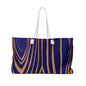 Stylish Weekender Bag for Travel, Tote for Gym, Pool, Beach, Overnight Trips, Elegant Geometric Pattern