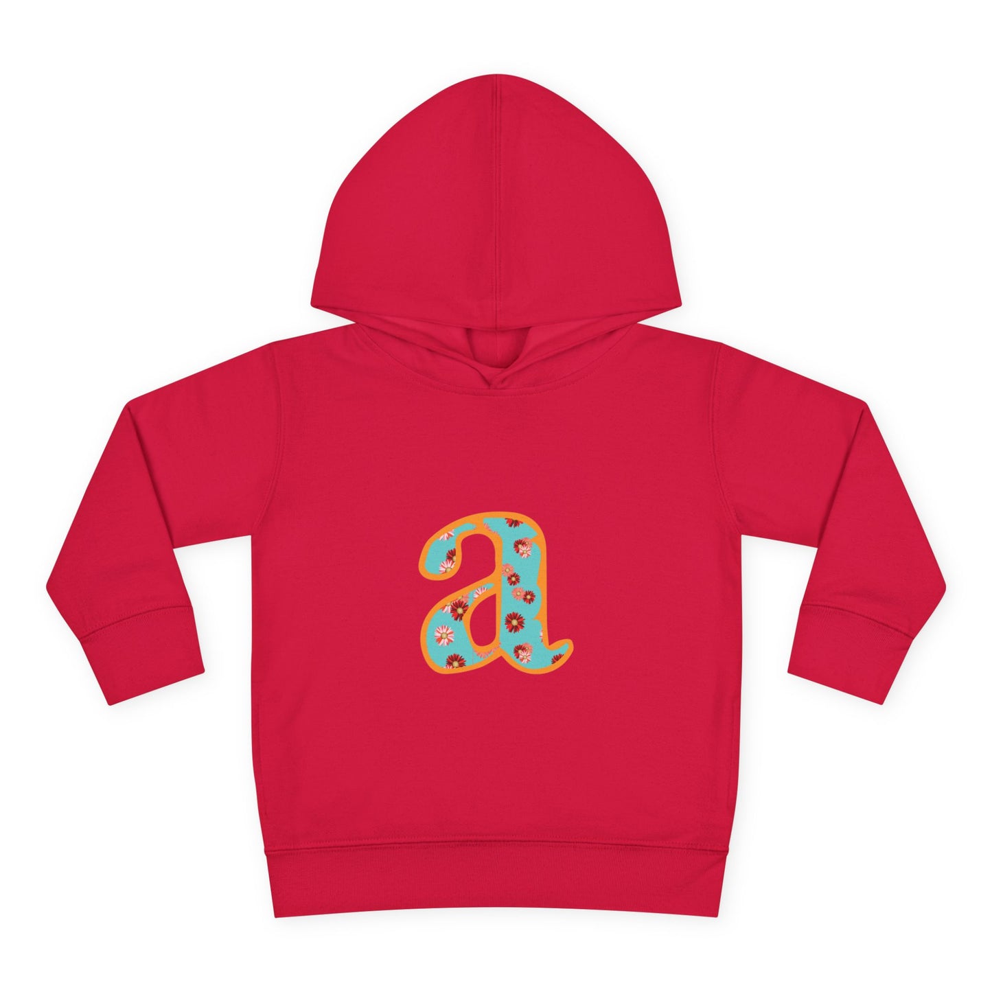 Personalized Toddler Fleece Hoodie, Cozy Kids Sweatshirt, Customizable Letter Hoodie, Fun Pullover for Toddlerwear, Perfect Gift for Kids