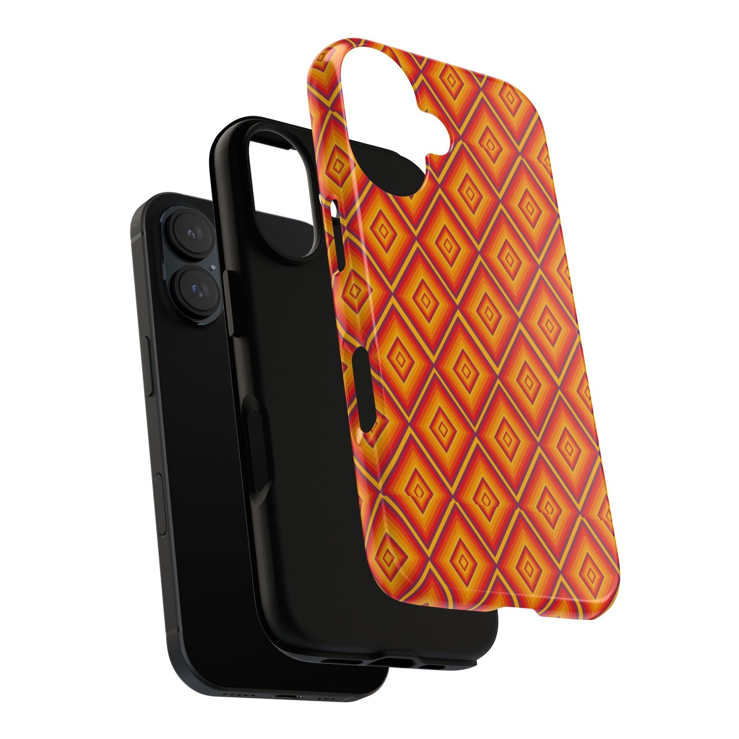 Geometric Phone Case, Tough Cases for Protection, Stylish Smartphone Cover, Vibrant Patterned Phone Accessory, Unique Gift Idea, [...]