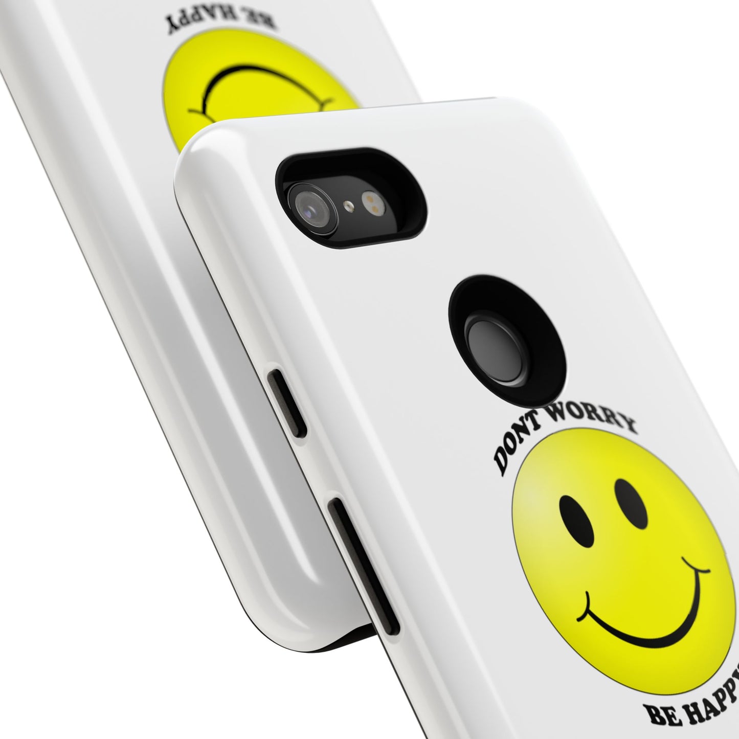 Happy Face Phone Case, Tough Cases, Don’t Worry, Be Happy, Cute Gift for Friends, Positive Vibes, Fun Mobile Accessories