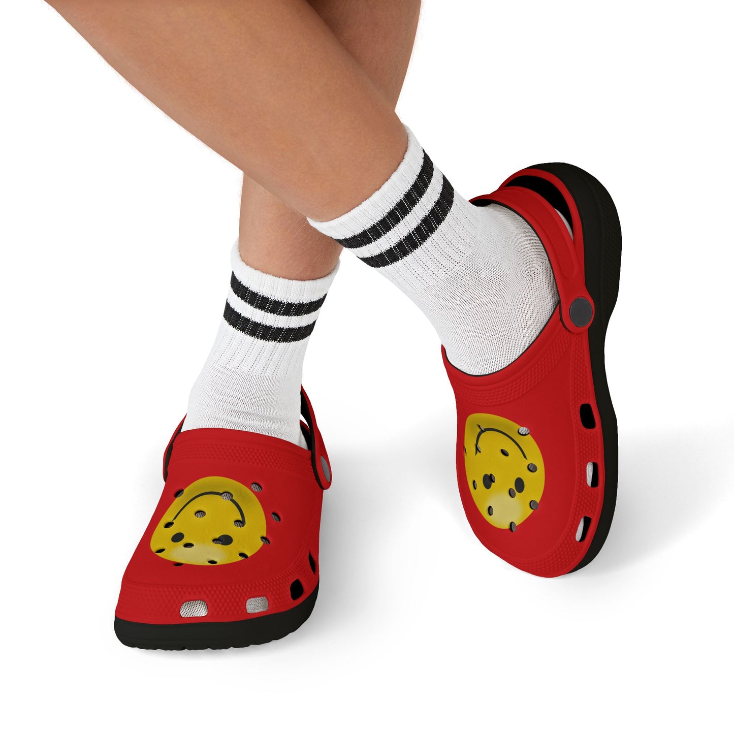 Smiley Face Clogs, Kid's EVA Foam Shoes, Comfortable Summer Footwear, Fun Playtime Shoes, Gift for Kids, Cute Garden Clogs