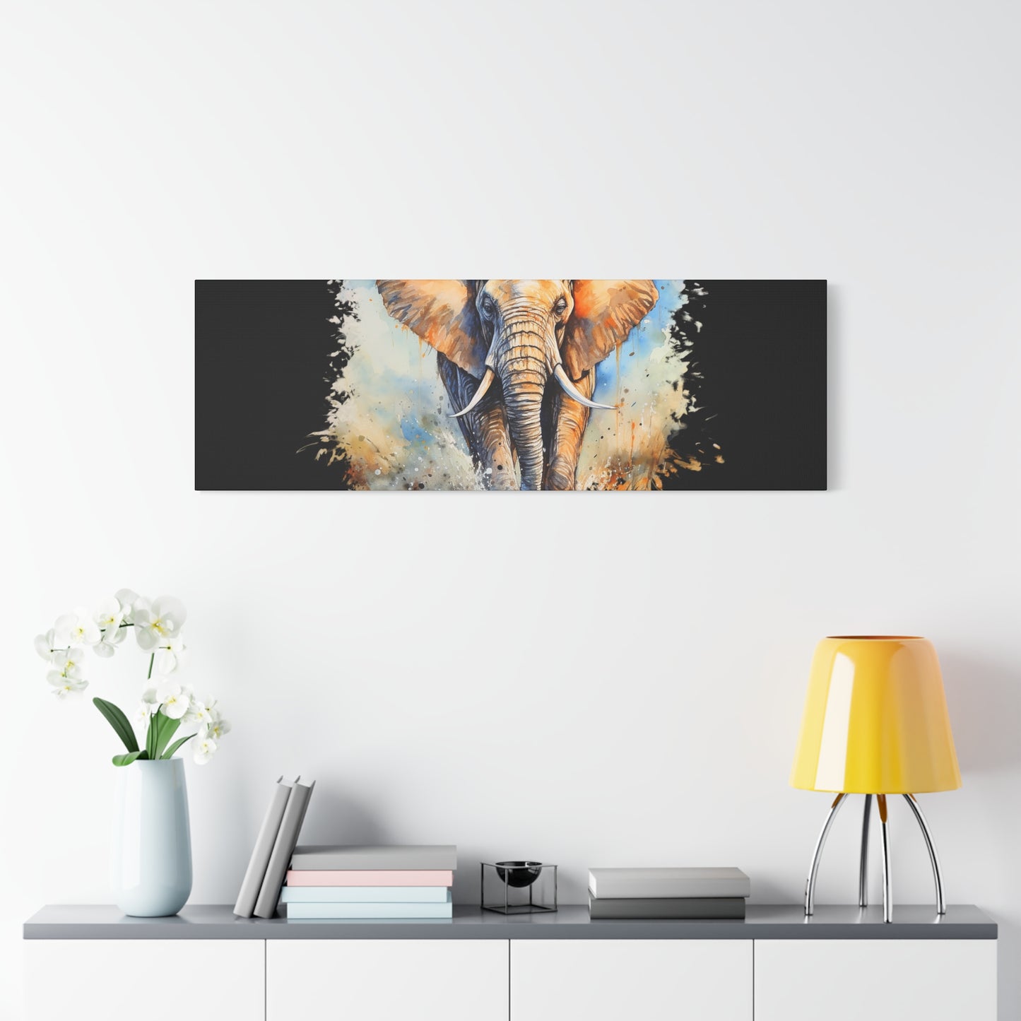 Matte Canvas, Stretched, 1.25" - Elephant