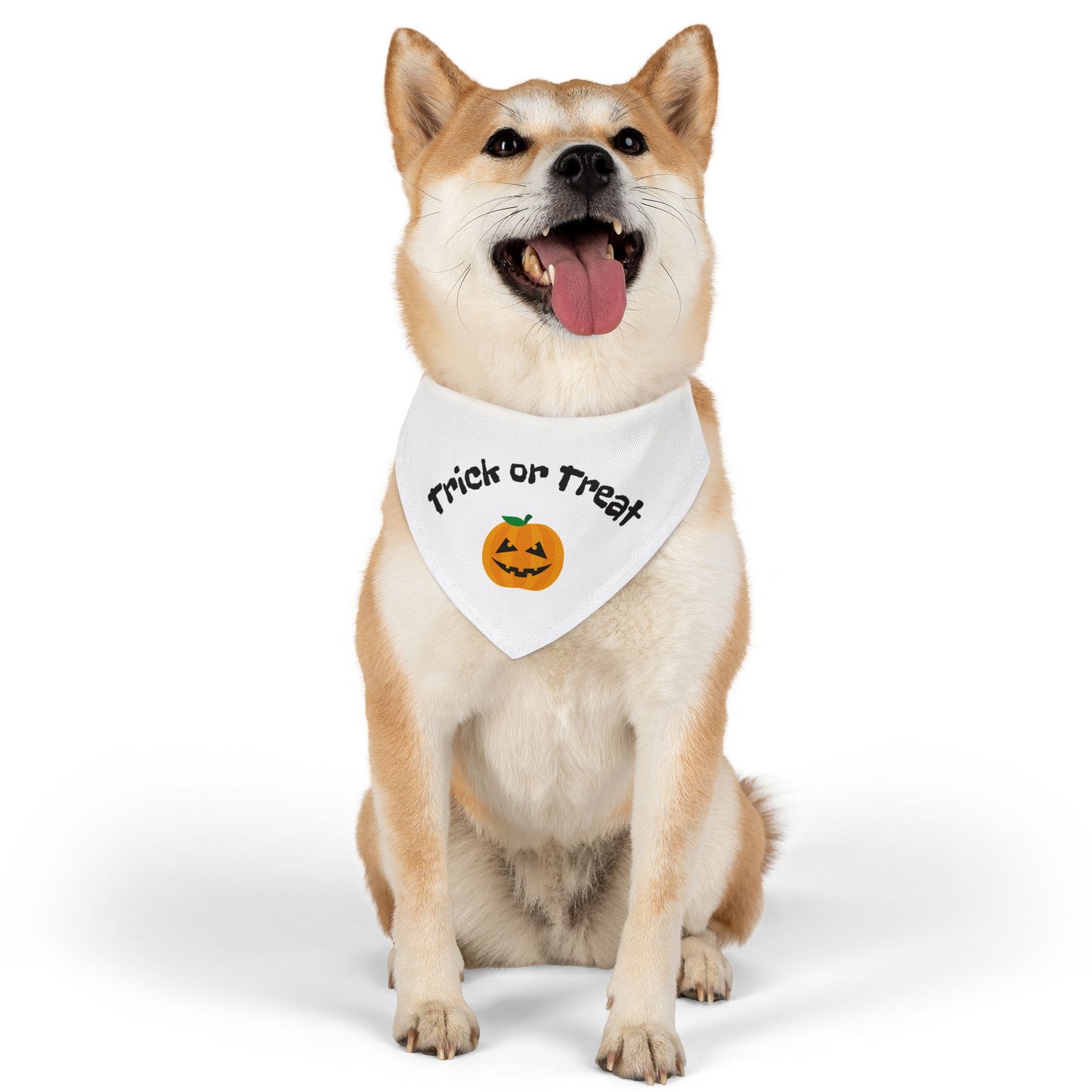 Halloween Pet Bandana, Trick or Treat Dog Collar, Cute Pet Costume Accessory, Fall Pet Apparel, Dog Bandana