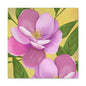 Matte Canvas, Stretched, 1.25" Tulips Pink and Purple Flowers