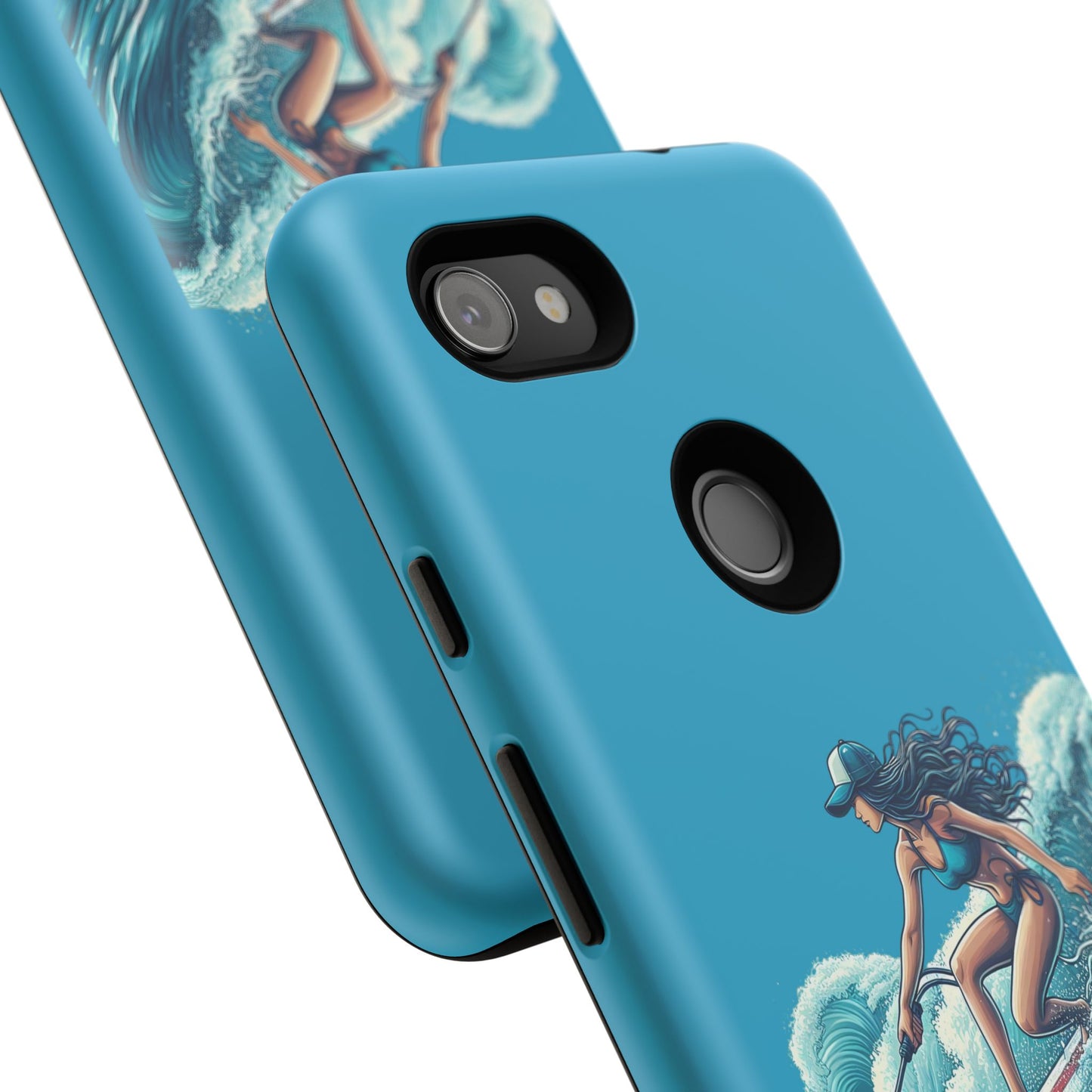 Surfing Phone Case, Coastal Vibes Phone Cover, Tough Cases for Beach Lovers, Ocean Art Phone Accessories, Summer Gift Idea