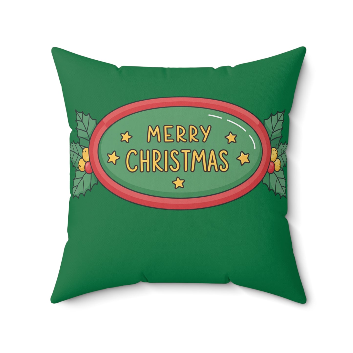 Christmas Decorative Pillow, Cozy Holiday Accent, Festive Home Decor, Merry Christmas Cushion, Seasonal Gift Idea