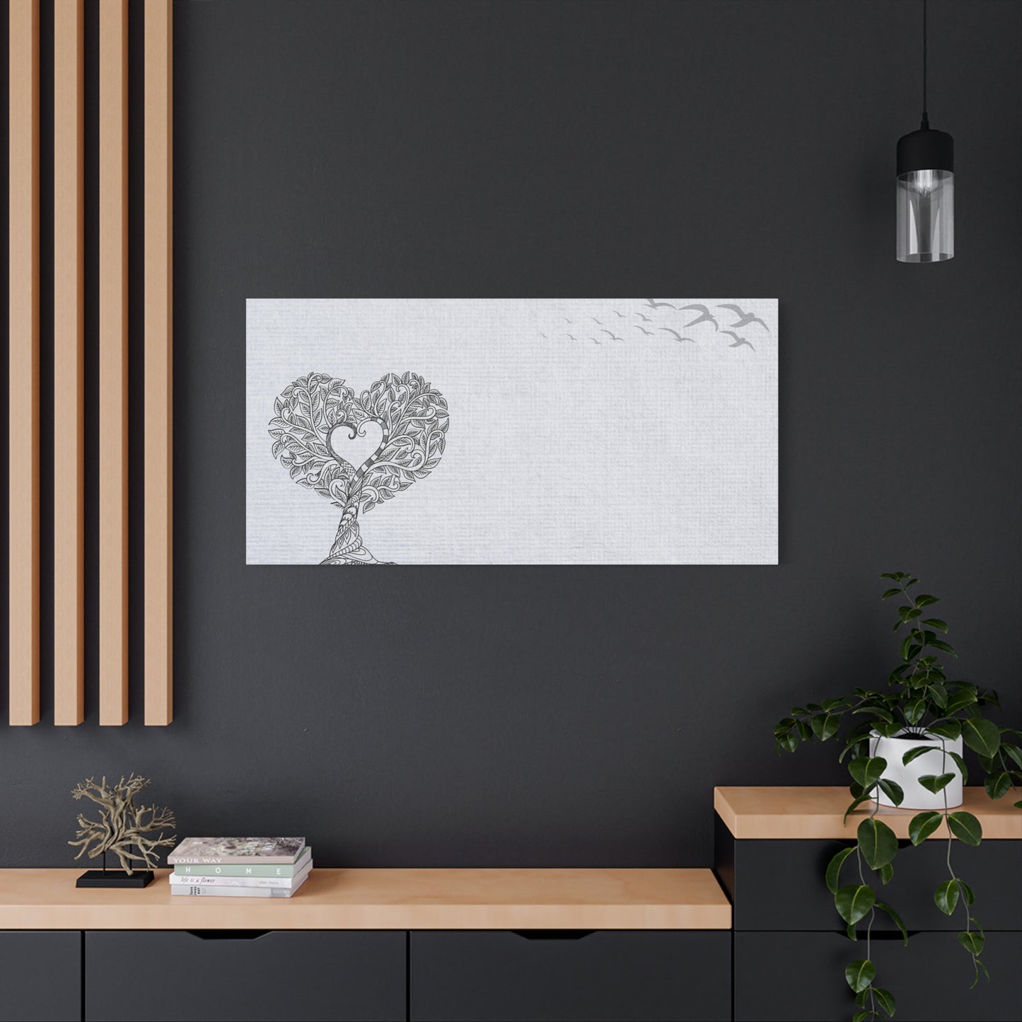 Matte Canvas, Stretched, 1.25" - Heart Tree