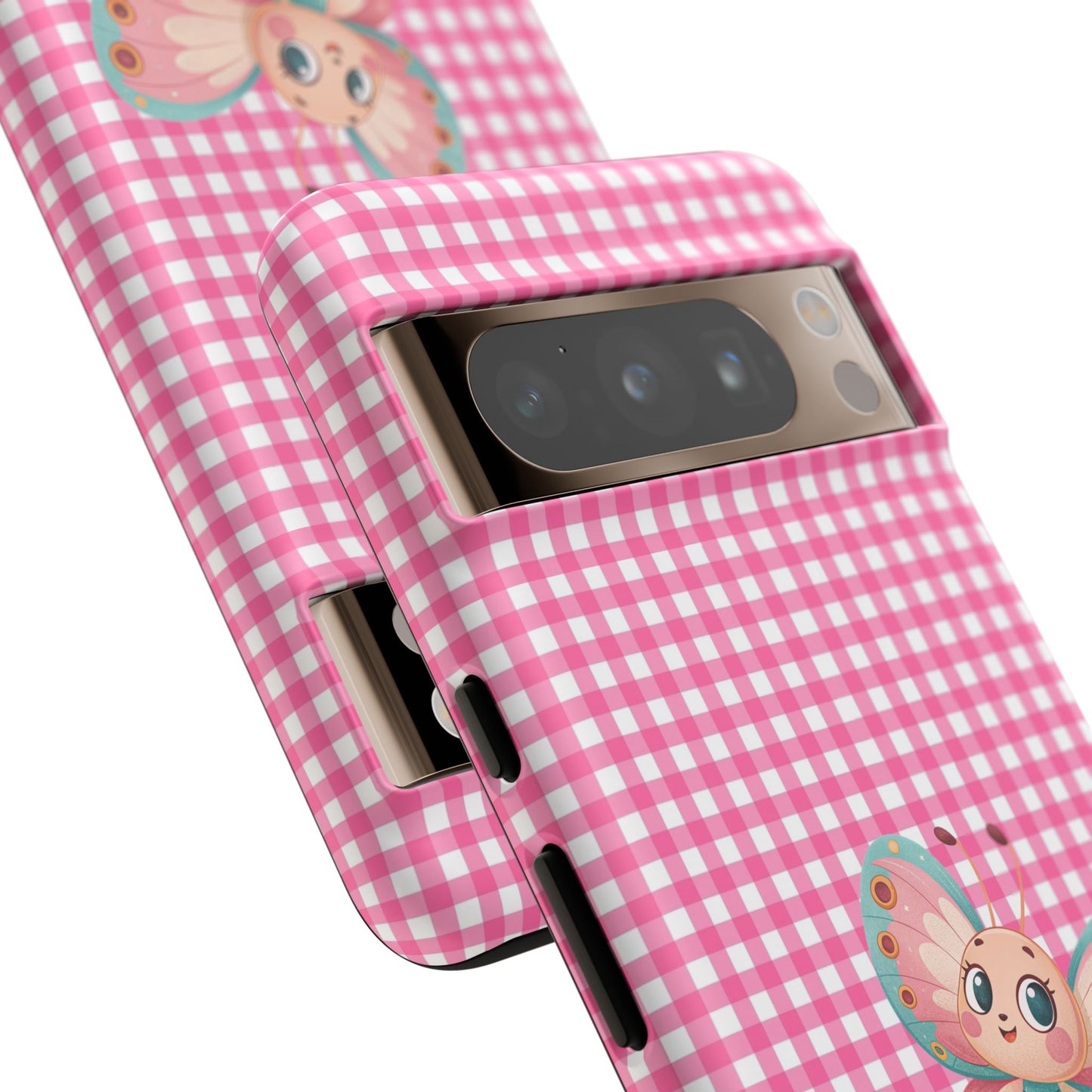 Cute Butterfly Phone Case, Tough Cases, Floral Phone Accessory, Gift for Her, Spring Fashion, Kids' Birthday Present, Pastel Aesthetic