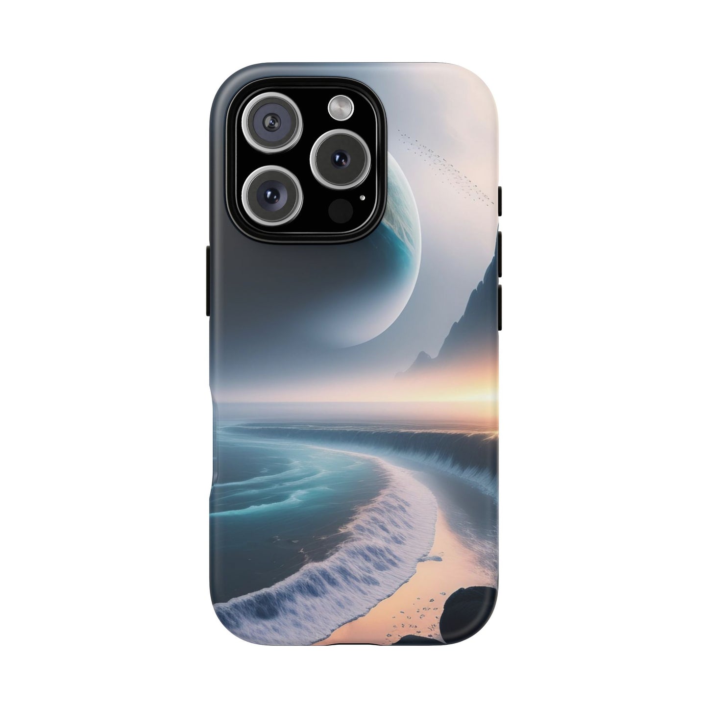 Galaxy Ocean Phone Case — Surreal Planet Beach Tough Case