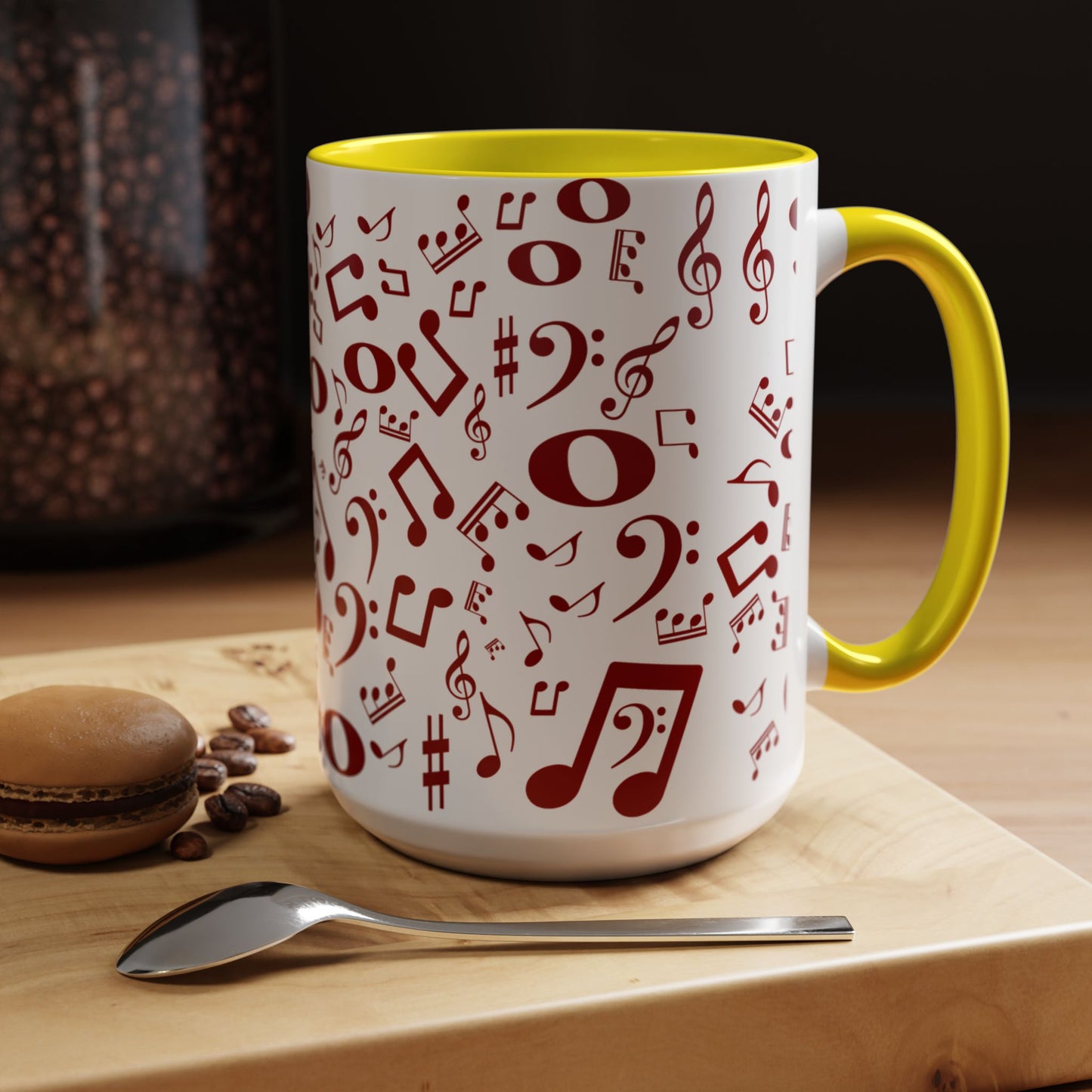 Musical Accent Mug - Perfect for Music Lovers, Gifts for Musicians, Coffee Lover's Essential, Singing Inspiration, Music-Themed [...]