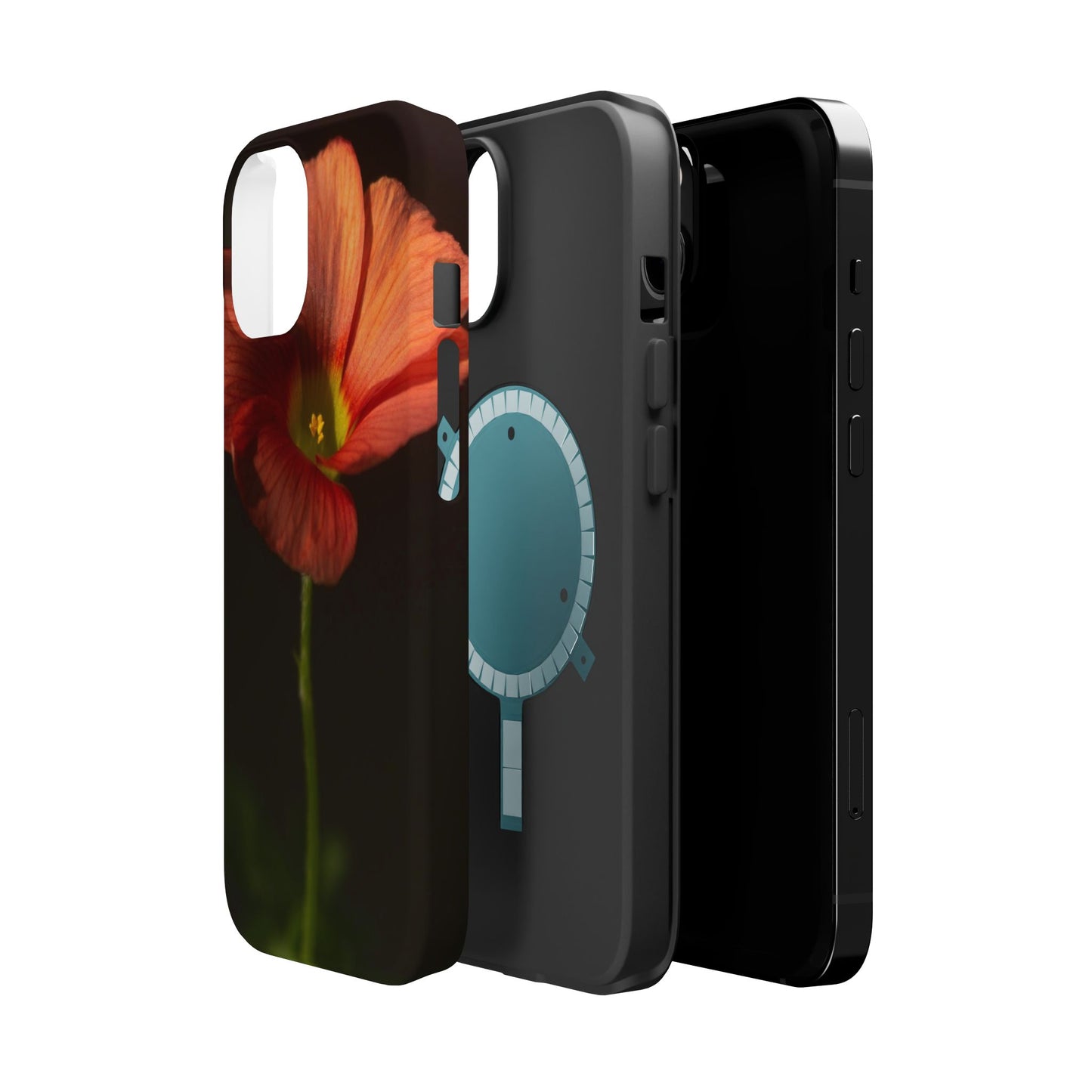 Poppy Bloom Magnetic Impact Phone Case — Slim Protective Floral Design
