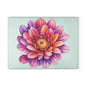 Floral Glass Cutting Board, Kitchen Decor, Housewarming Gift, Mother's Day Present, Cooking Accessories, Meal Prep Essential