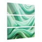 Elegant Mint Acrylic Print Triptych, Modern Wall Art, Home Decor, Minimalist Decor, Gift for Any Occasion