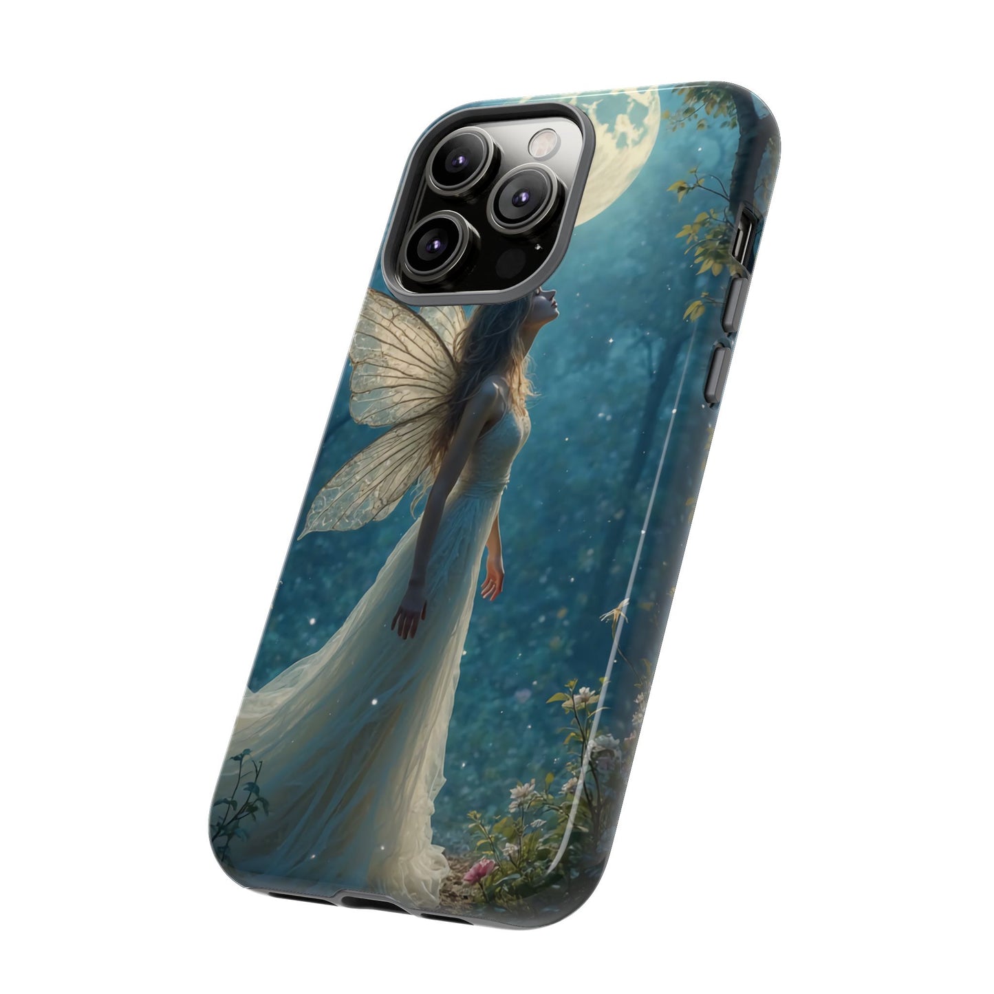Fairy Moon Phone Case | Tough Cases for Nature Lovers, Fantasy Gift, Boho Phone Accessory, Ethereal Aesthetic, Magical Design