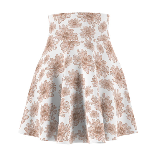 Floral Women's Skater Skirt, Stylish Summer Skirt, Casual Wear, Perfect for Parties, Bohemian Fashion
