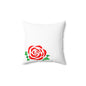 Red Rose Decorative Pillow | Floral Home Decor, Wedding Gift, Couch Cushion, Romantic Accent, Cozy Living Room