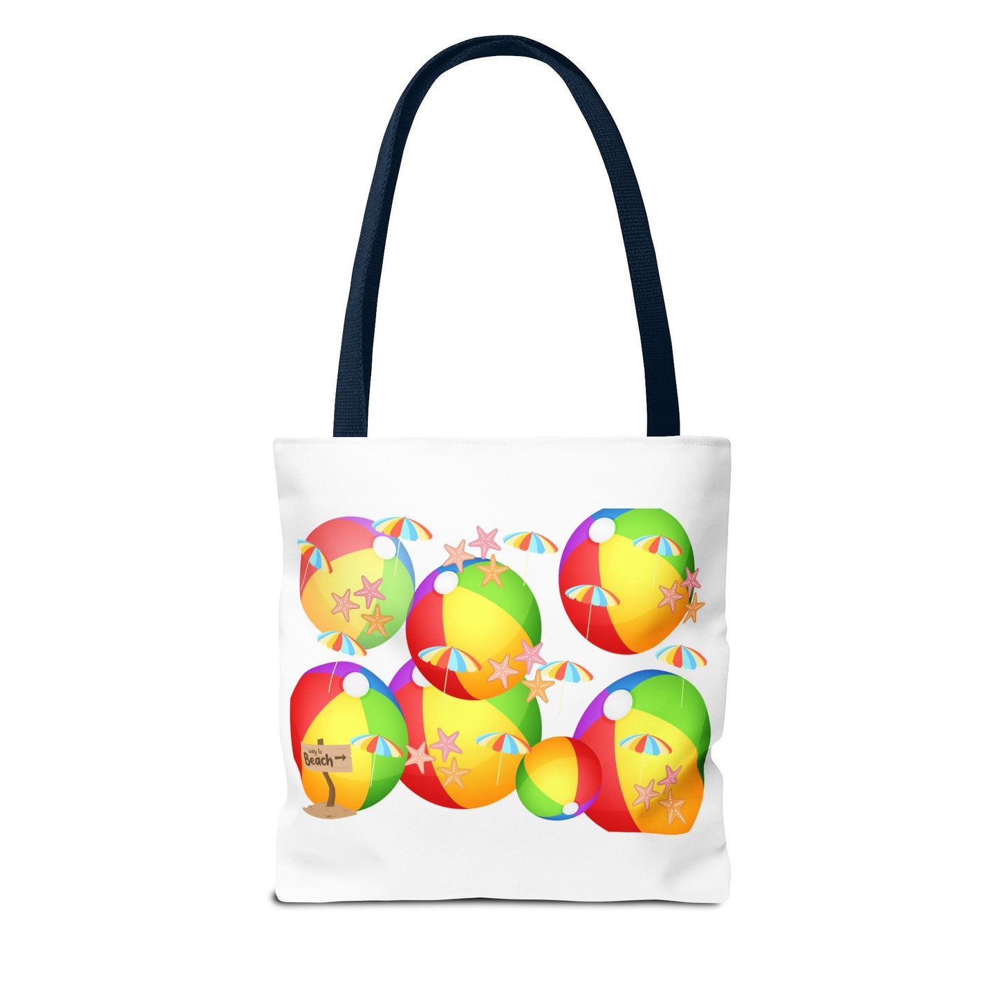 Colorful Beach Ball Tote Bag, Fun Tote for Summer