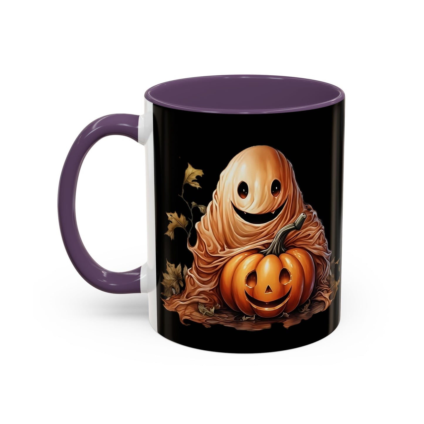 Halloween Ghost Pumpkin Coffee Mug, Spooky Drinkware, Fall Decor, Halloween Gift, Pumpkin Spice Lover's Mug