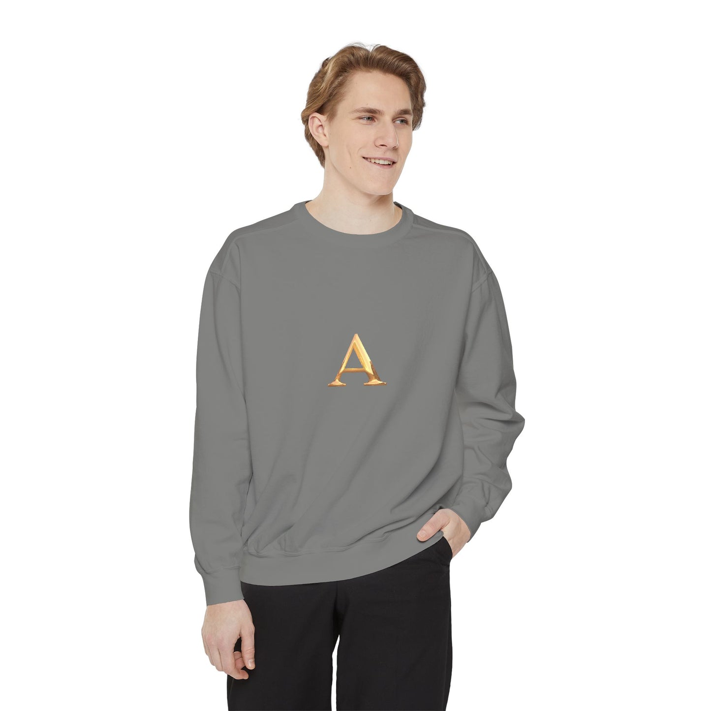 Stylish Monogrammed Sweatshirt, Personalized Gift, Cozy Layering, Casual Wear, Birthday, Holiday Present
