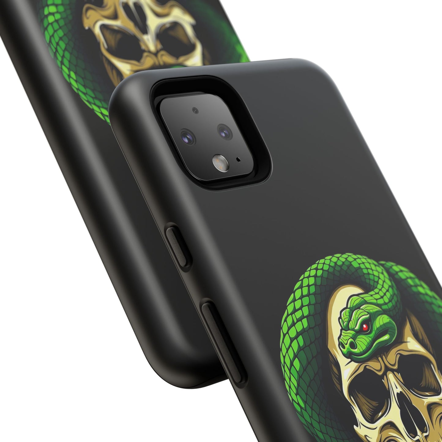 Skull & Snake Phone Case | Tough Cases, Protective Cover, Edgy Phone Accessories, Gothic Gift, Halloween Decor