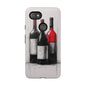 Wine Lover's Phone Case, Tough Phone Cover, Artistic Wine Design, Gift for Wine Enthusiasts, Customizable Case, Unique Wine Art