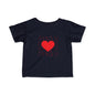 Infant Tee – Red Heart Confetti Baby Shirt